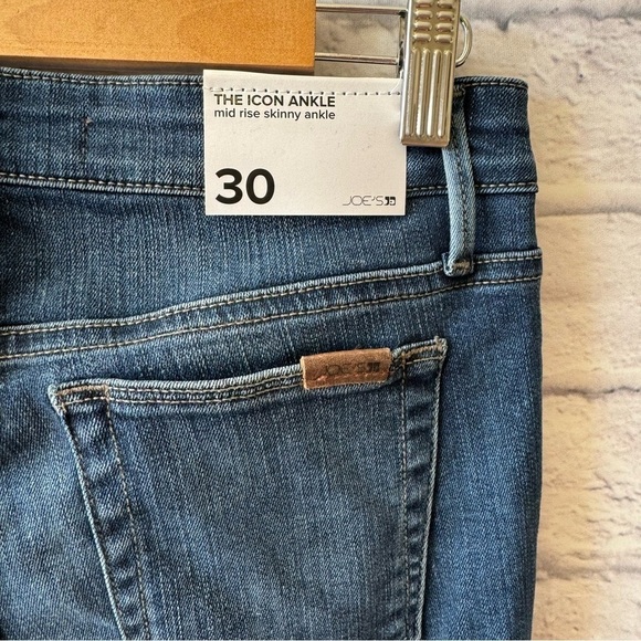 Joe's Jeans The Icon Ankle Dark Wash Mid Rise Skinny Denim Women's 30 - Picture 3 of 8